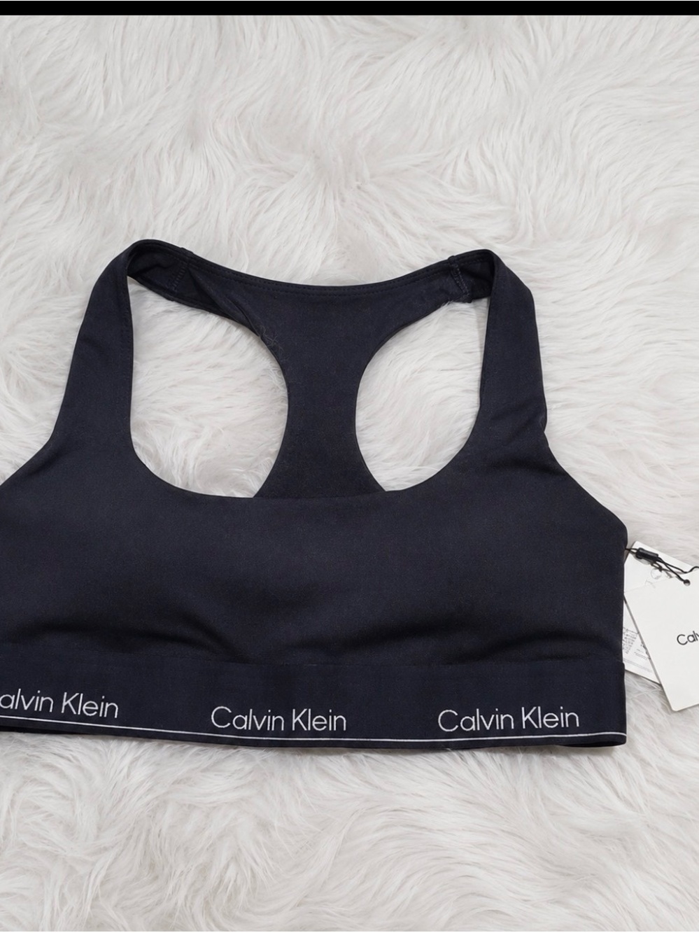 Calvin Klein Black Racerback Bralette size sm